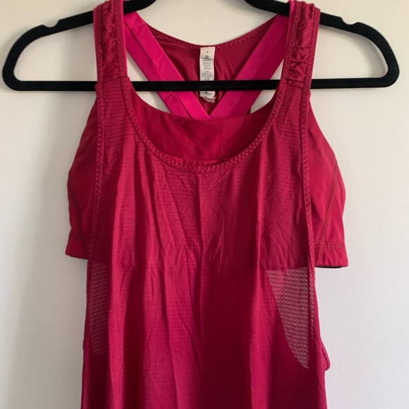 Lululemon Athletica Bumble Berry Stash It Running Tank size 6 EUC - Picture 13 of 16